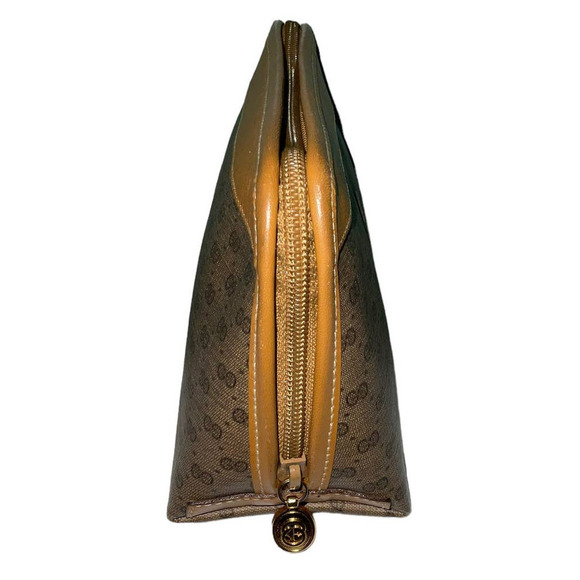 Gucci Vintage Brown GG Guccissima Canvas Medium Cosmetic Case Clutch - Picture 3 of 16